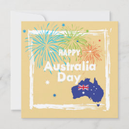 Happy Australia Day 26. Januar Modern Feiertagskarte