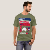 Happy Australia Day 26. Januar T - Shirt (Vorne ganz)
