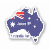 Happy Australia Day Aufkleber (Vorderseite)