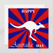 Happy Australia Day Feiertagskarte (Vorne/Hinten)