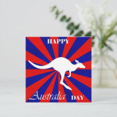 Happy Australia Day Feiertagskarte (Stehend Vorderseite)