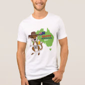 Happy Australia Day Kangaroo Koala Tri-Blend Shirt (Vorderseite)