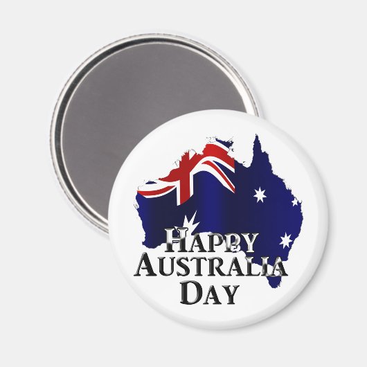 Happy Australia Day Magnet (Vorderseite/Rückseite)