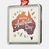 Happy Australia Day Ornament Aus Metall (Links)