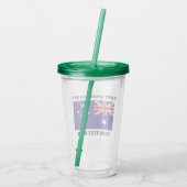 Happy Australia Day Party liefert australische Fla Acryltrinkbecher (Rückseite)