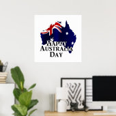 Happy Australia Day Poster (Heimbüro)