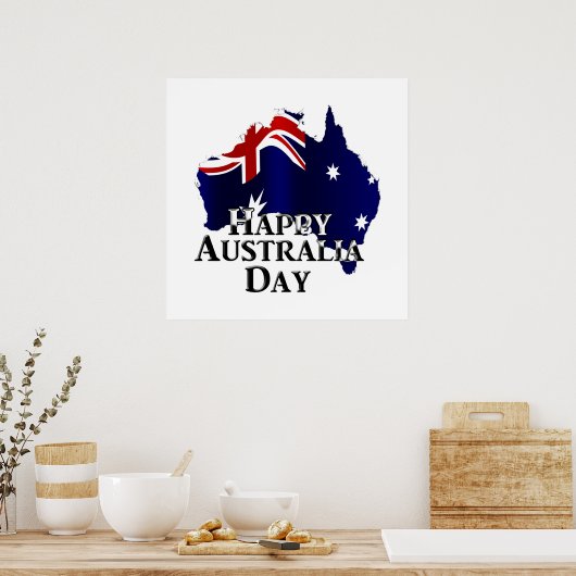 Happy Australia Day Poster (Küche)