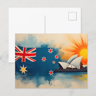 Happy Australia Day Postkarte