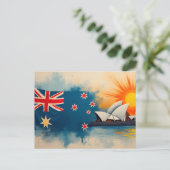 Happy Australia Day Postkarte (Stehend Vorderseite)