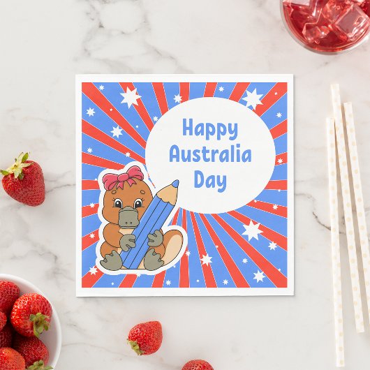 Happy Australia Day Serviette