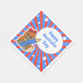 Happy Australia Day Serviette (Ecke)