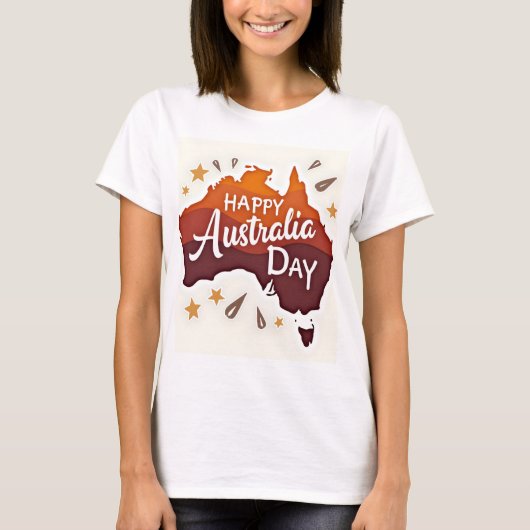 Happy Australia Day T-Shirt (Vorderseite)