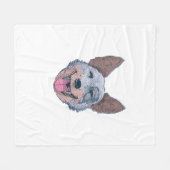 Happy Australian Cattle Dog Fleecedecke (Vorderseite (Horizontal))