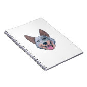 Happy Australian Cattle Dog Notizblock (Rechte Seite)