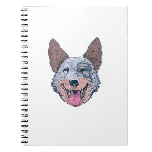 Happy Australian Cattle Dog Notizblock (Vorderseite)