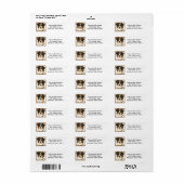 Happy Australian Shepherd Return Address Label (Vorne)