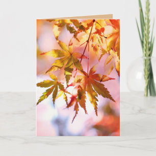 HAPPY AUTUMN FALL GREETING CARDS KARTE