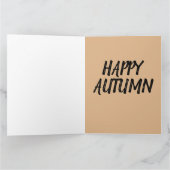 HAPPY AUTUMN FALL HARVEST GREETING CARDS KARTE (Innenseite)