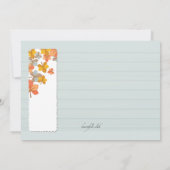 Happy Autumn Foto Card (Rückseite)