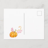 Happy Autumn Postcard Einladungspostkarte (Rückseite)