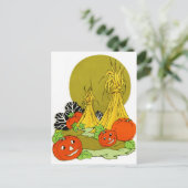 Happy Autumn Pumpkins Postkarte (Stehend Vorderseite)