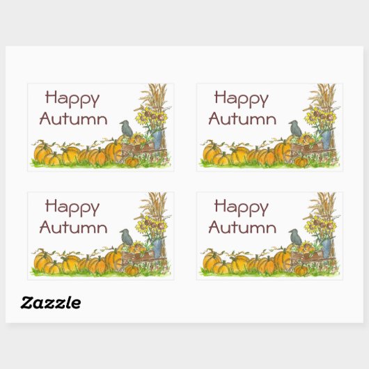 Happy Autumn Stickers Pumpkin Patch Crow (Blatt)