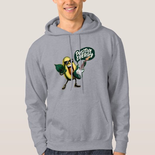Happy Avocado Design Hoodie (Vorderseite)