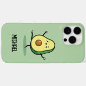 Happy Avocado Niedliche kühne Kontur Case-Mate iPhone Hülle (Rückseite (Horizontal))