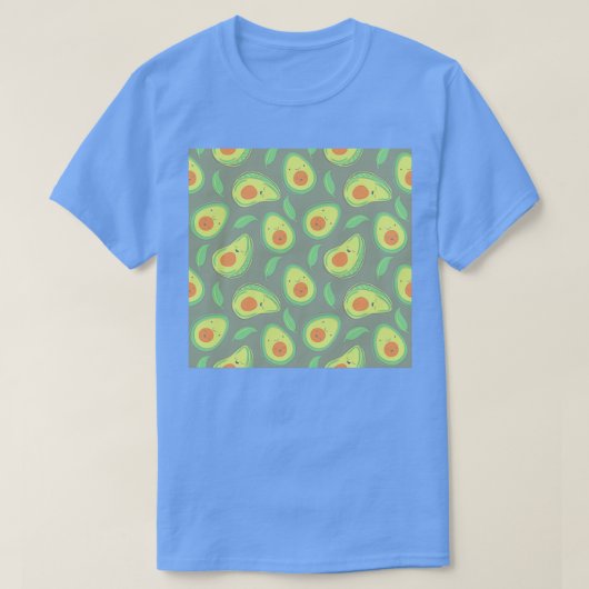 Happy Avocado Pattern 7 T-Shirt (Design vorne)