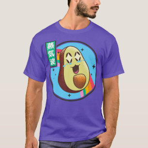 Happy Avocado Retro Japan Style 80er Otaku Vaporwa T-Shirt