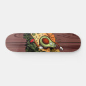 Happy Avocado Skateboard (Horizontal)