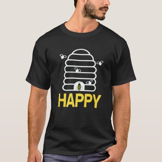 HAPPY Awesome Bee  Designs  Present T-Shirt (Vorderseite)