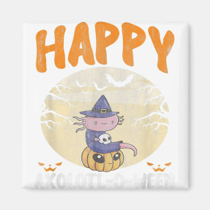 Happy Axolotl-O-Ween Niedlich Halloween Axolotl Ha Magnet
