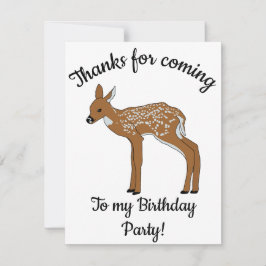 Happy B-day Fawn Dankeskarte