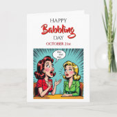 Happy Babbling Day | October 21st Karte (Vorderseite)