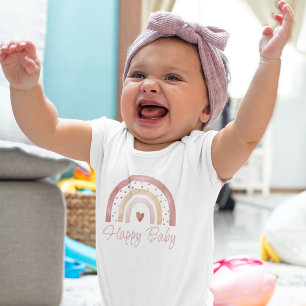 Happy Baby Boho Rainbow Baby Bodysuit  Baby Strampler