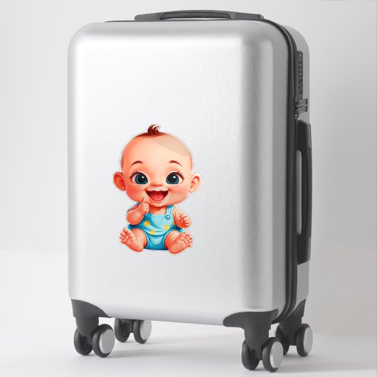 Happy Baby Cartoon Aufkleber (Koffer)