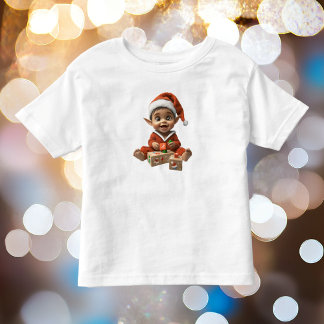 Happy Baby Christmas Elf Kleinkind's T-Shirt
