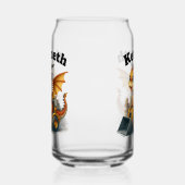 Happy Baby Dragon treibt einen Bagger Dosenglas (Rechts)