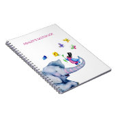 Happy Baby Elephant Notizblock (Rechte Seite)