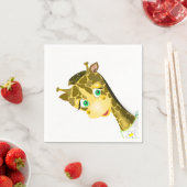 Happy Baby Giraffe Funny Napkins Serviette (Beispiel)