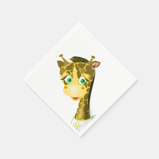 Happy Baby Giraffe Funny Napkins Serviette (Ecke)