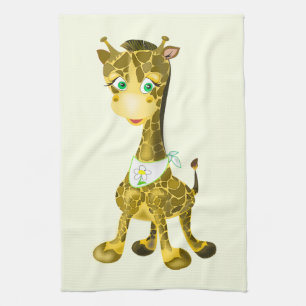 Happy Baby Giraffe Küchentuch - Custom Colors