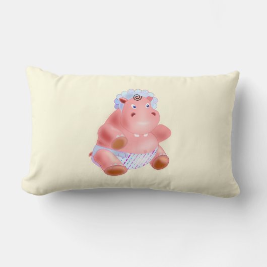 Happy Baby Hippo Pillow Lendenkissen (Vorderseite)