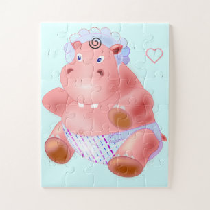 Happy Baby Hippo Puzzle