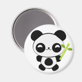 Happy Baby Panda Magnet (Vorderseite/Rückseite)