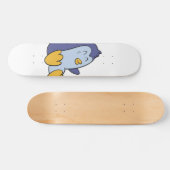 Happy Baby Pinguin | Hintergrundfarbe auswählen Skateboard (Horizontal)