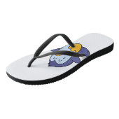 Happy Baby Pinguin| Hintergrundfarbe Badesandalen (Schrägansicht)