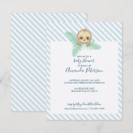 Happy Baby Sloth Baby Dusche Einladung