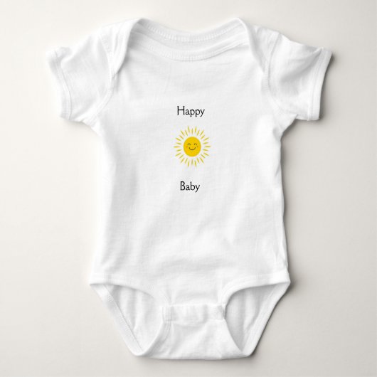 Happy Baby Smiling Sun One Piece Baby Strampler (Vorderseite)